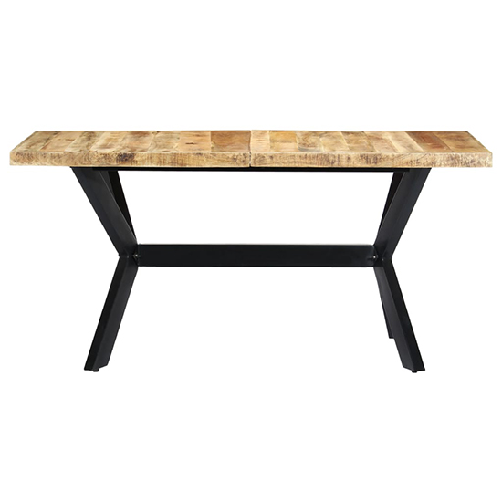 Cevis Large Rough Mango Wood Dining Table In Natural