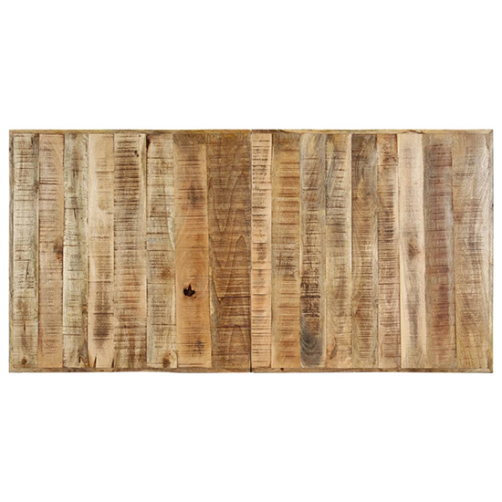 Cevis Large Rough Mango Wood Dining Table In Natural