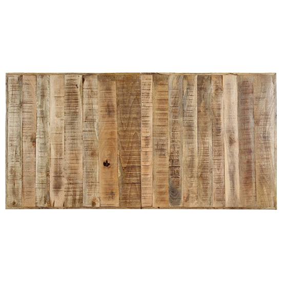 Cevis Medium Rough Mango Wood Dining Table In Natural