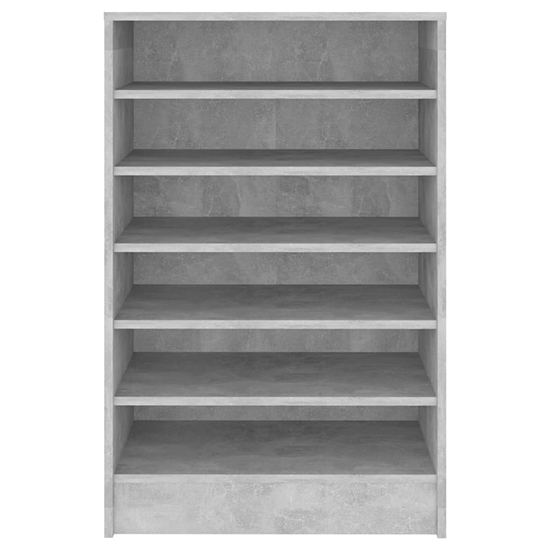 Cezary Shoe Storage Rack With 7 Shelves In Concrete Effect