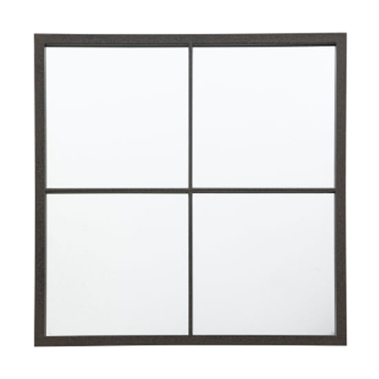 Read more about Chafers small window pane style wall mirror in black frame