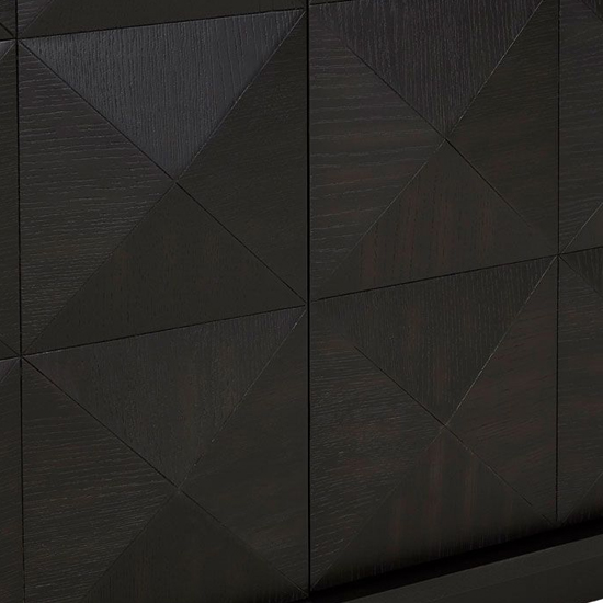 Chalawan Wooden Sideboard In Dark Brown Oak Furniture in Fashion