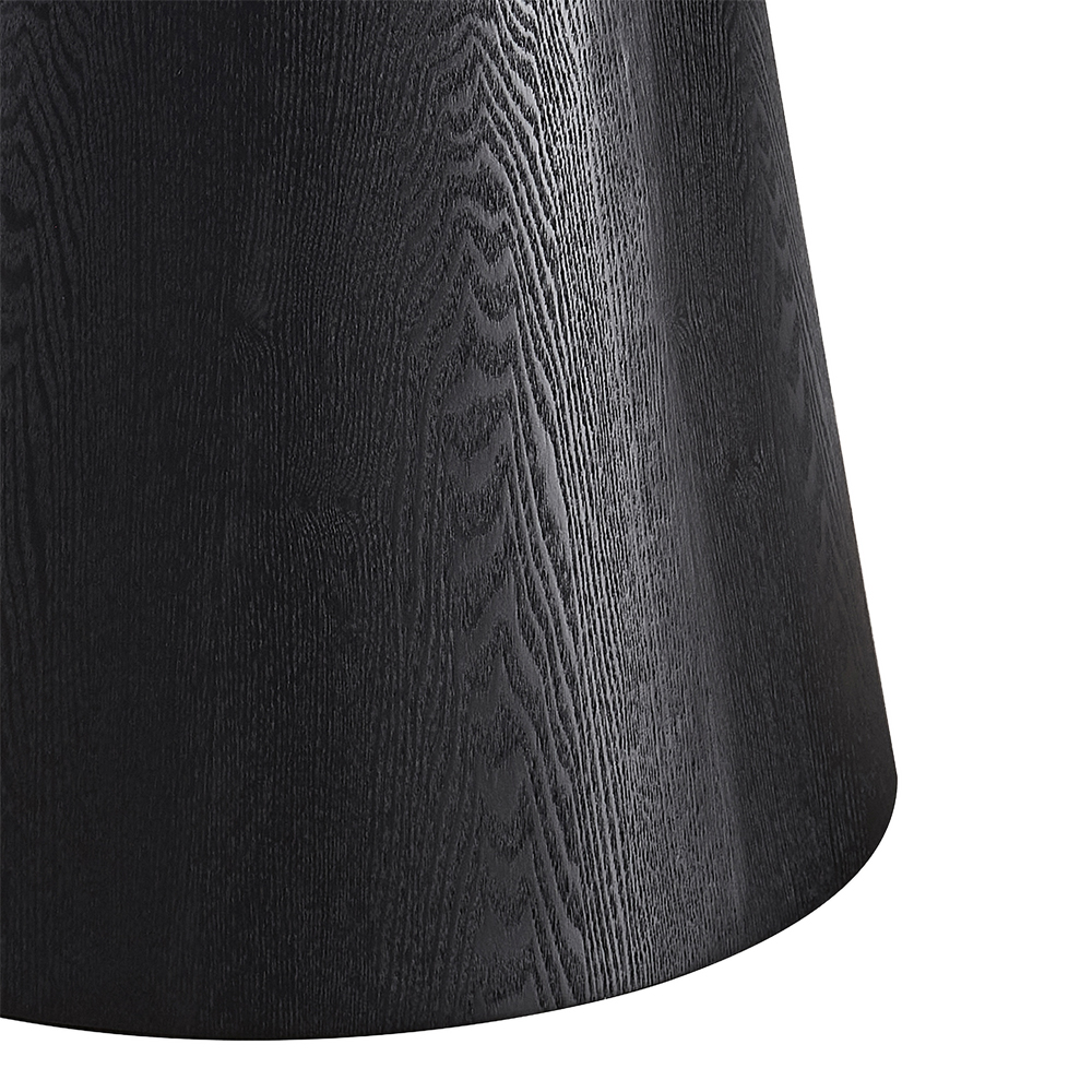 Chambly Round Sintered Stone Top Dining Table in Black