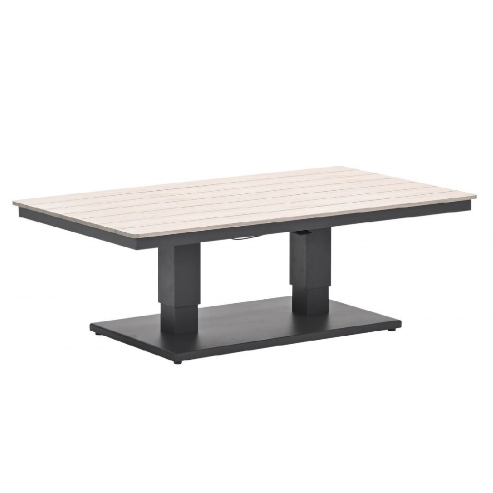 Chandler Wooden Garden Coffee To Dining Table In Light Brown