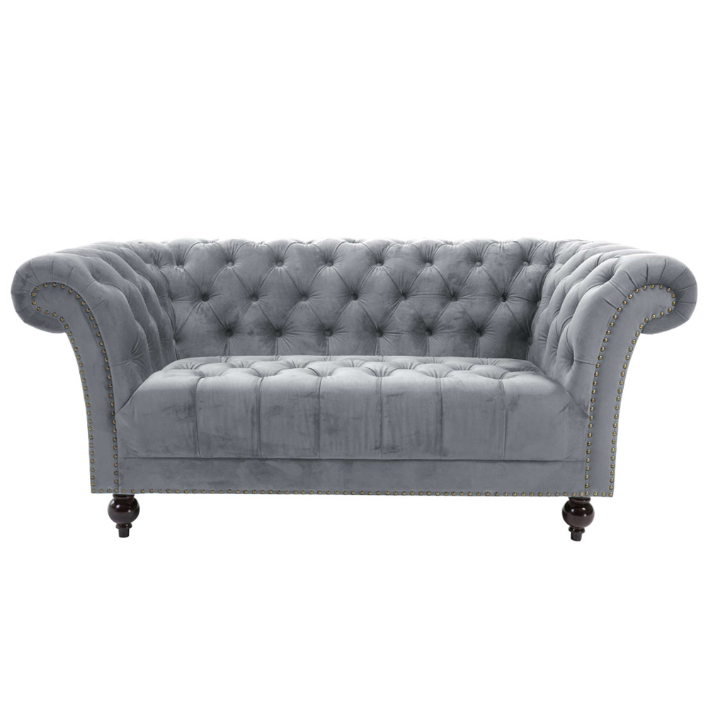 Chanter Fabric 2 Seater Sofa In Grey