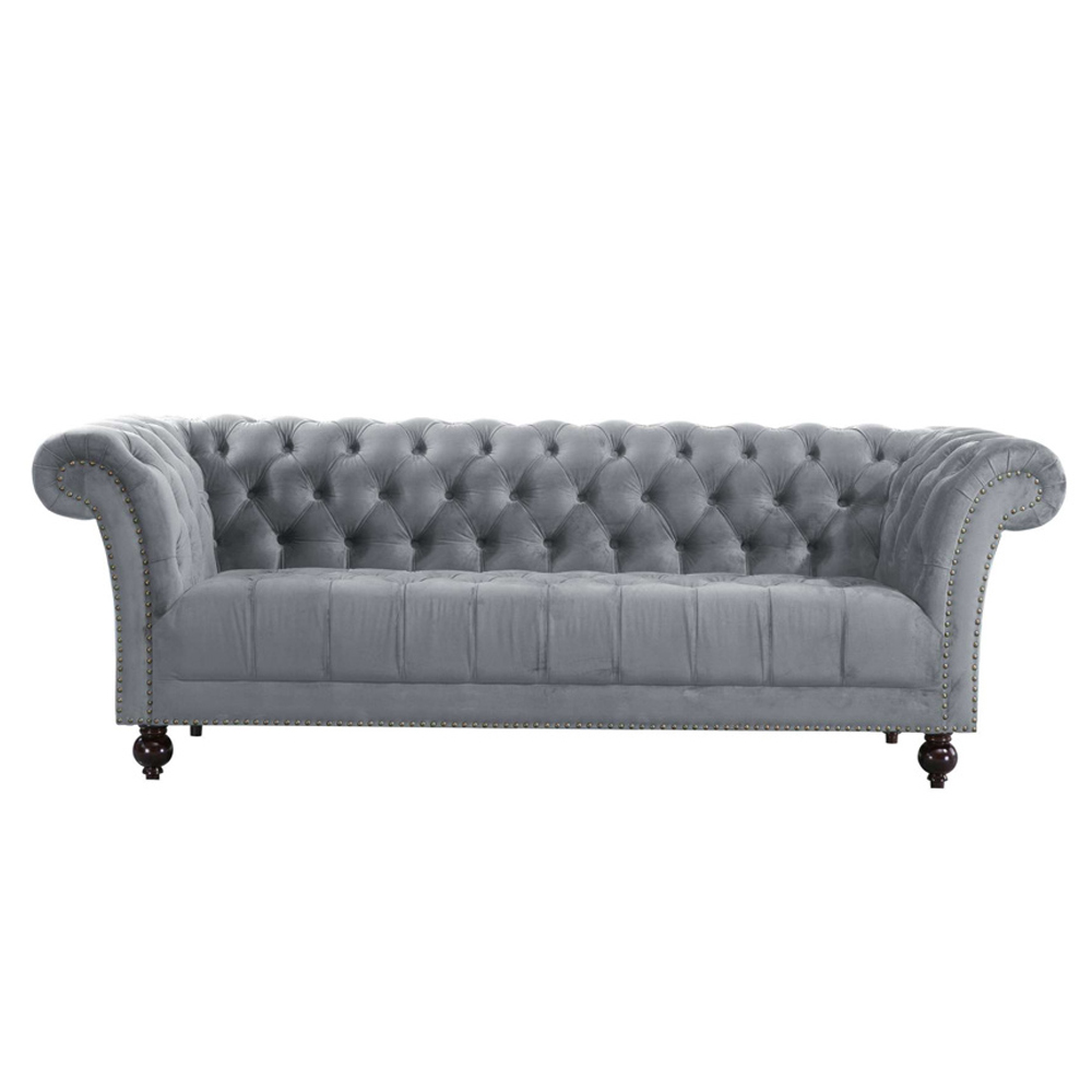 Chanter Fabric 3 Seater Sofa In Grey