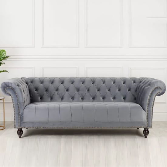 Read more about Chanter fabric 3 seater sofa in midnight grey