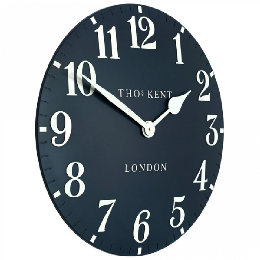 Chantilly Large Metal Mantel Clock In Ink