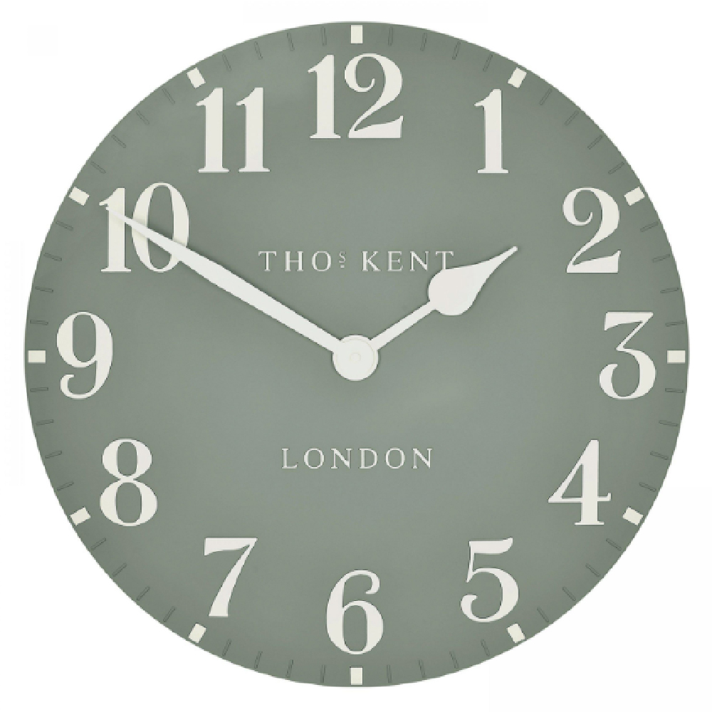 Chantilly Large Metal Mantel Clock In Seagrass