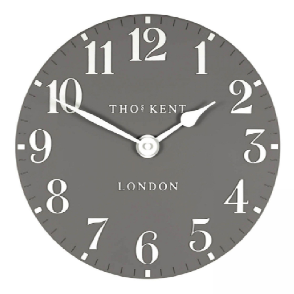 Chantilly Medium Metal Mantel Clock In Dolphine