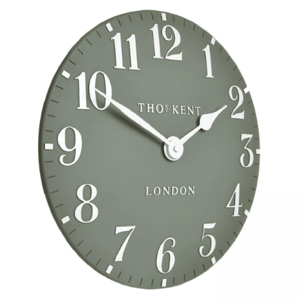 Chantilly Medium Metal Mantel Clock In Seagrass