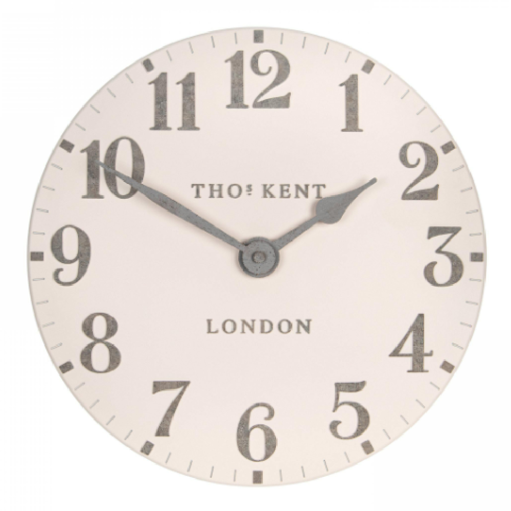 Chantilly Medium Metal Mantel Clock In Shy Pink