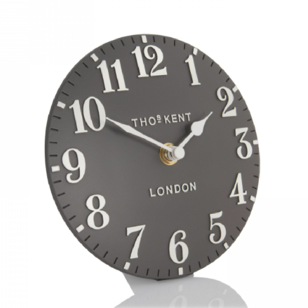 Chantilly Small Metal Mantel Clock In Dolphin