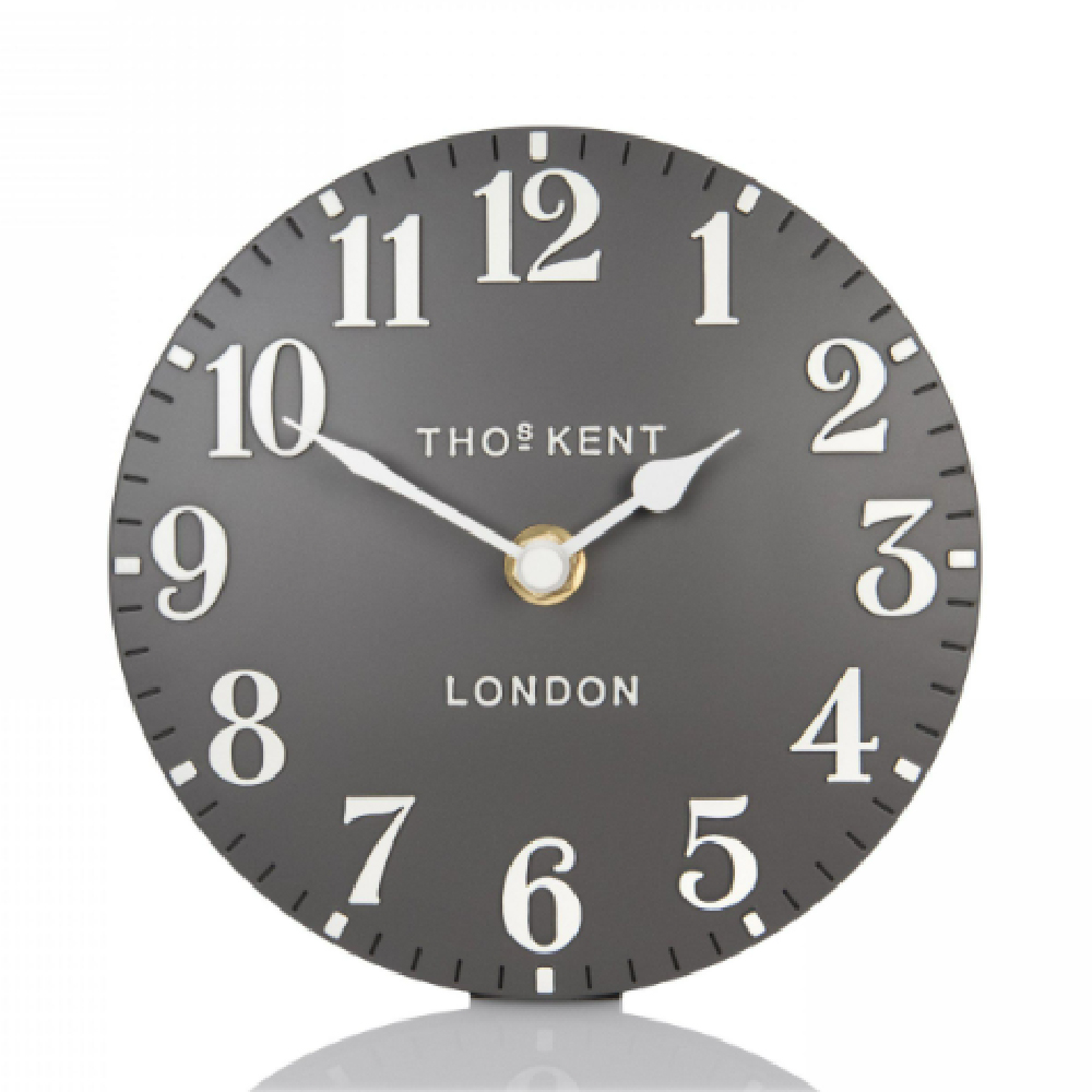 Chantilly Small Metal Mantel Clock In Dolphin