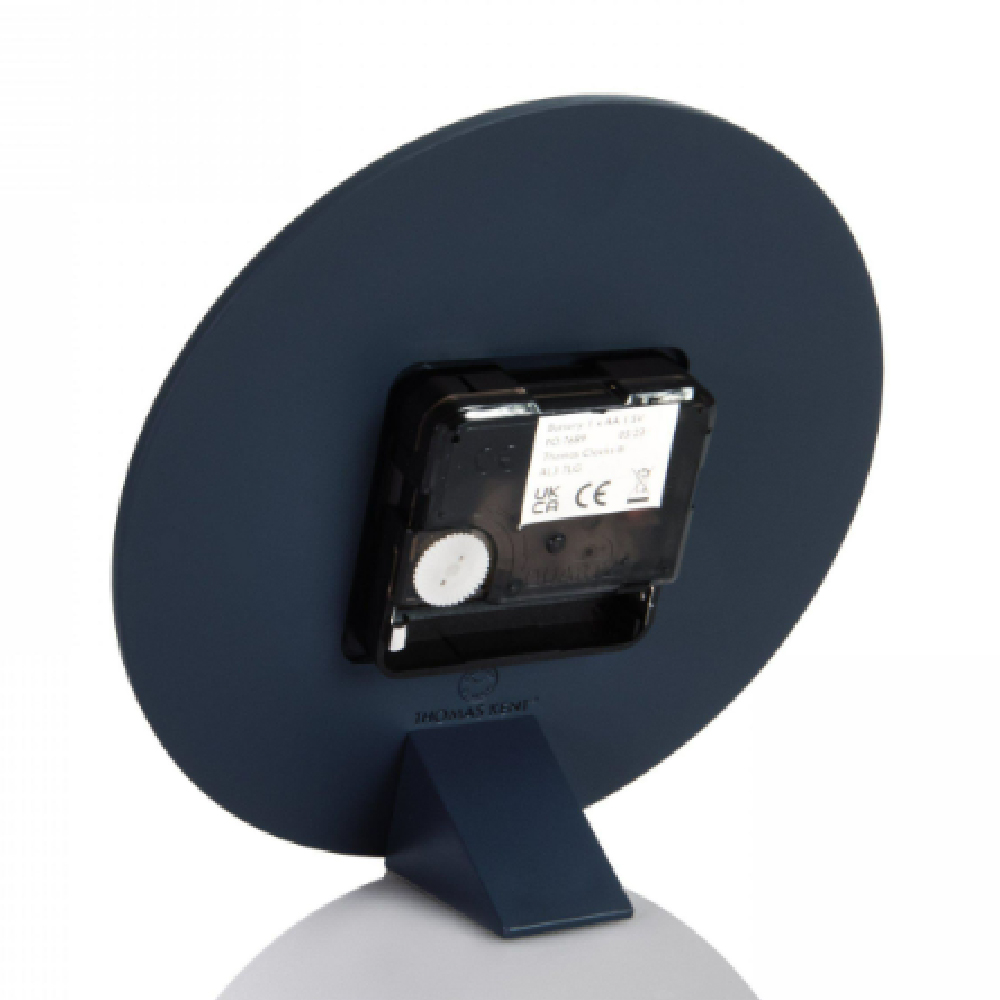 Chantilly Small Metal Mantel Clock In Ink
