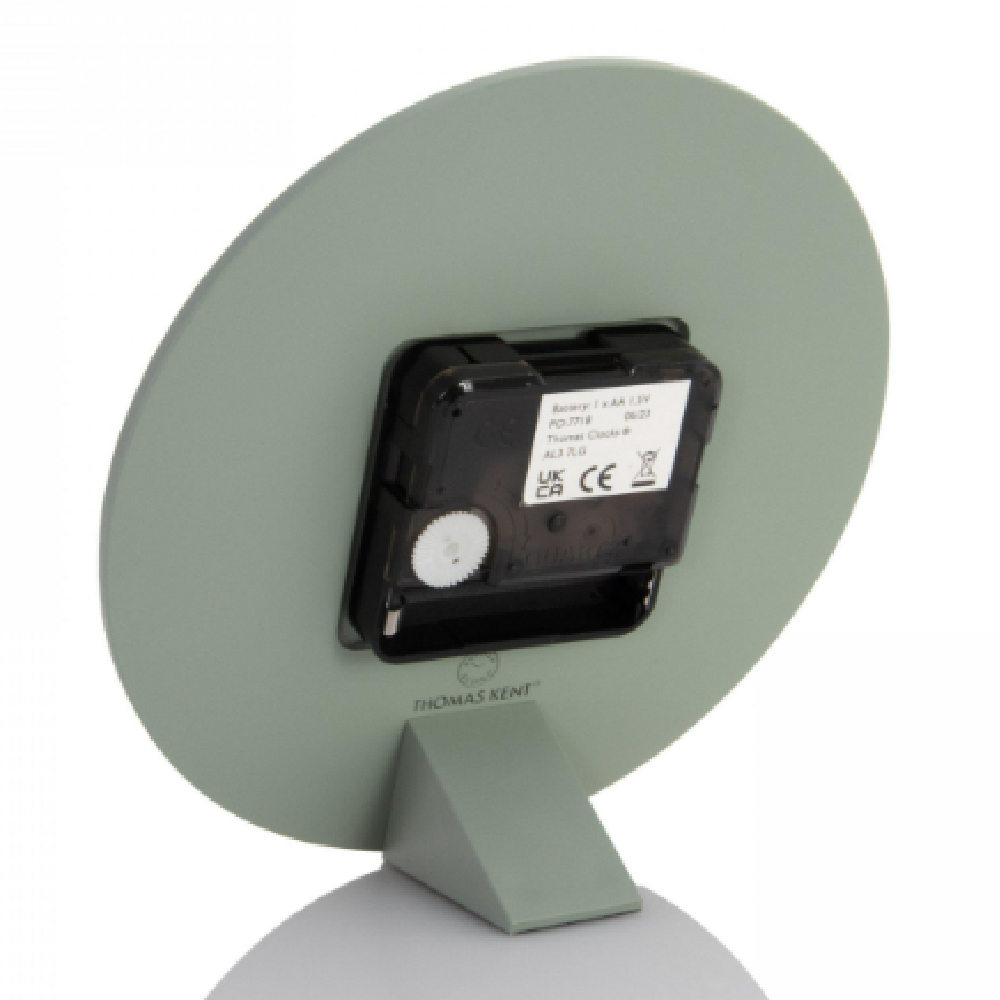 Chantilly Small Metal Mantel Clock In Seagrass