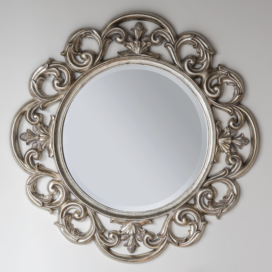 Read more about Charles portrait bevelled wall mirror in silver
