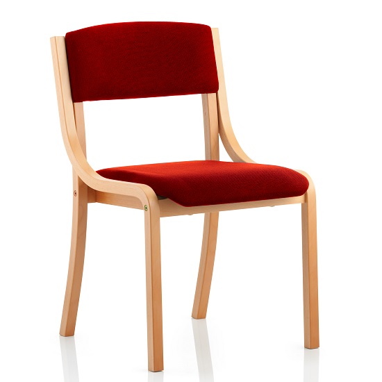 Photo of Charles office chair in cherry and wooden frame