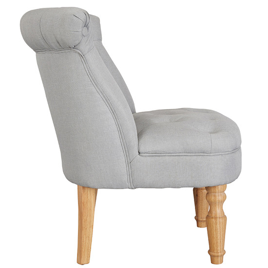 Charlo Linen Fabric Bedroom Chair In Duck Egg Blue_2