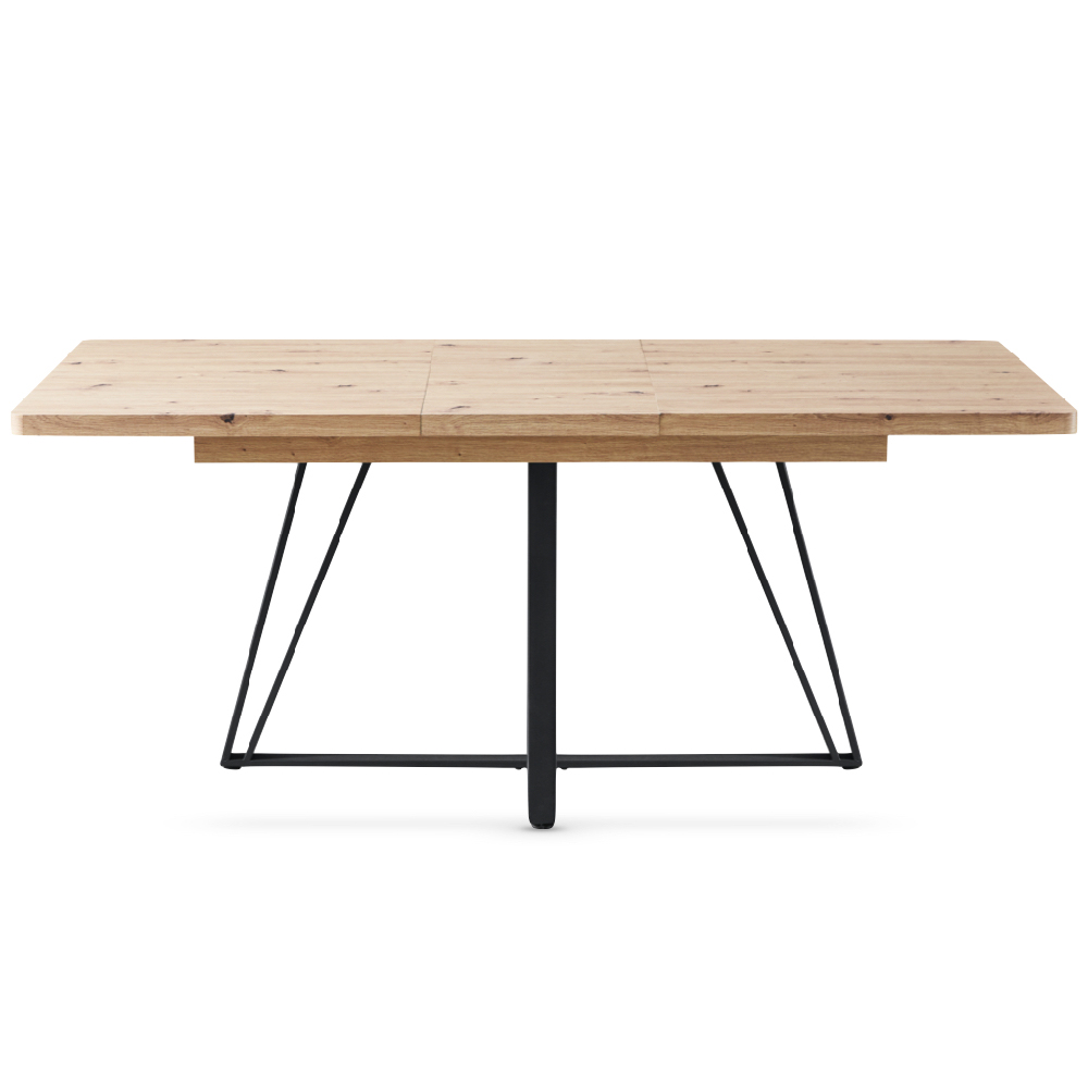 Charlotte Wooden Extending Dining Table In Oak