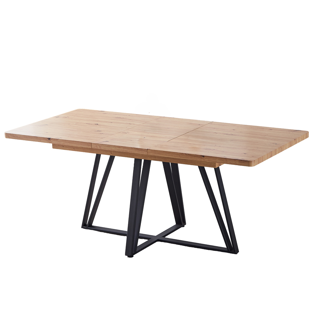 Charlotte Wooden Extending Dining Table In Oak