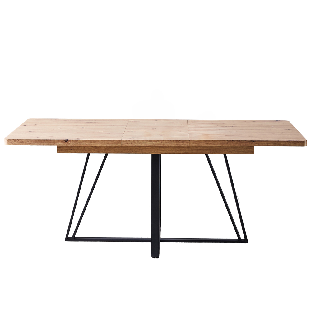 Charlotte Wooden Extending Dining Table In Oak