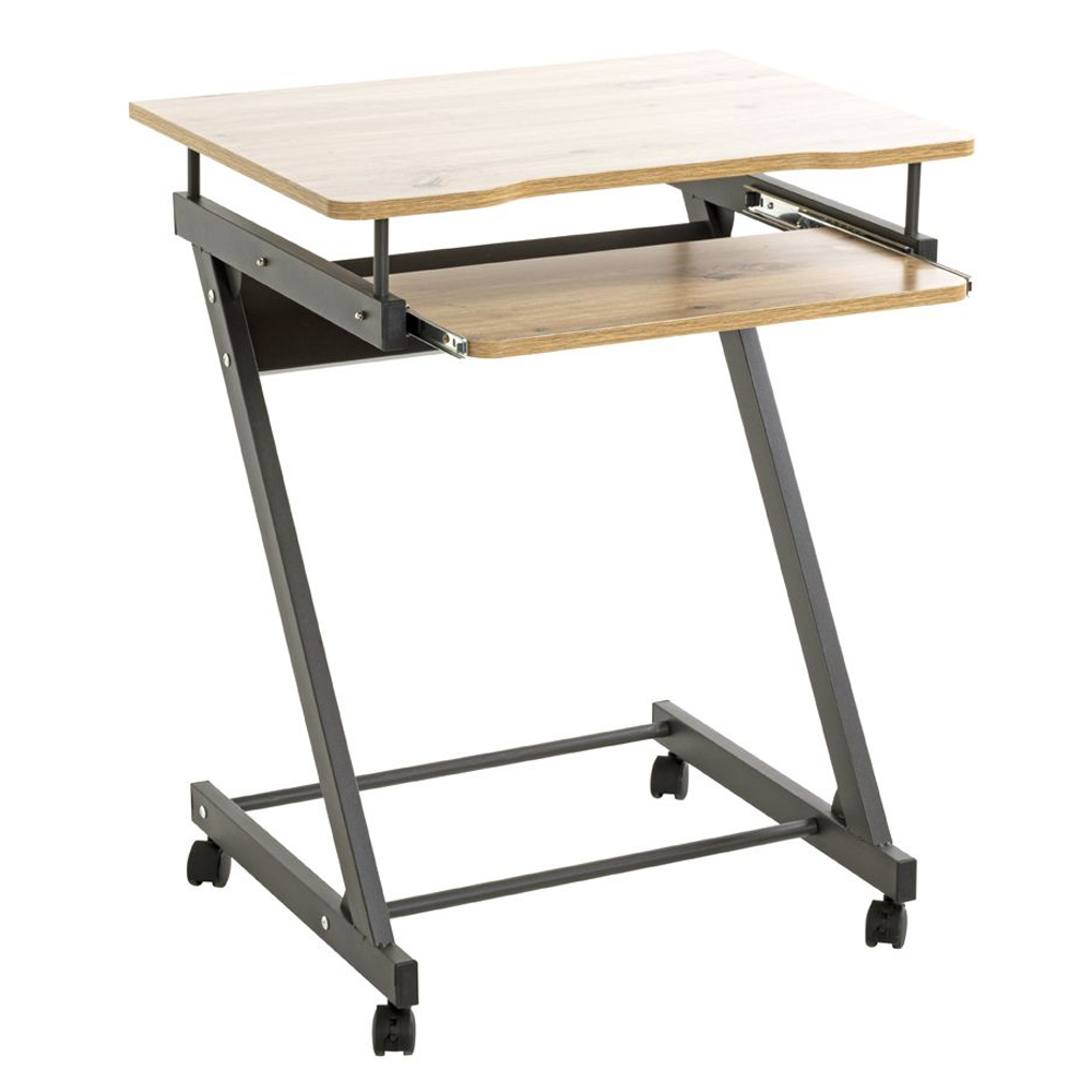 Charlottesville Wooden Laptop Desk In Anthracite And Oak