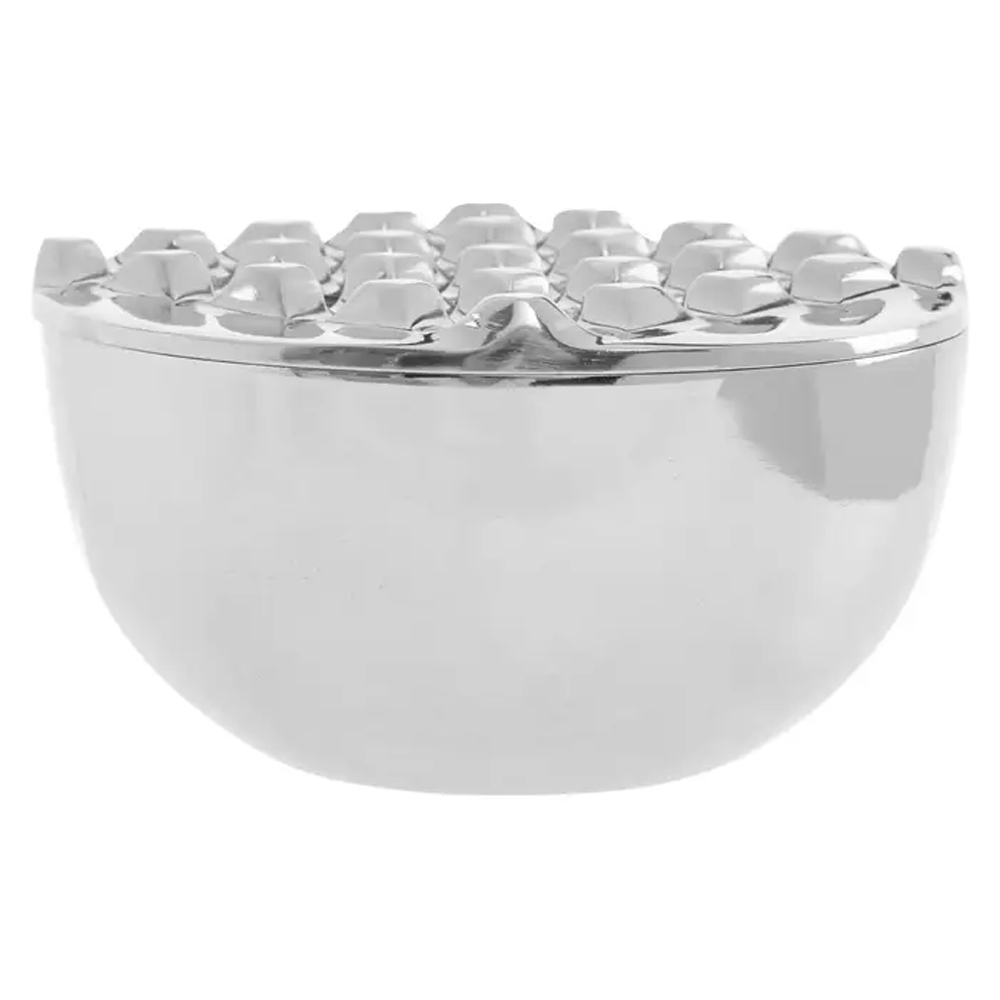 Charlton Aluminium Ashtray In Silver Nickel