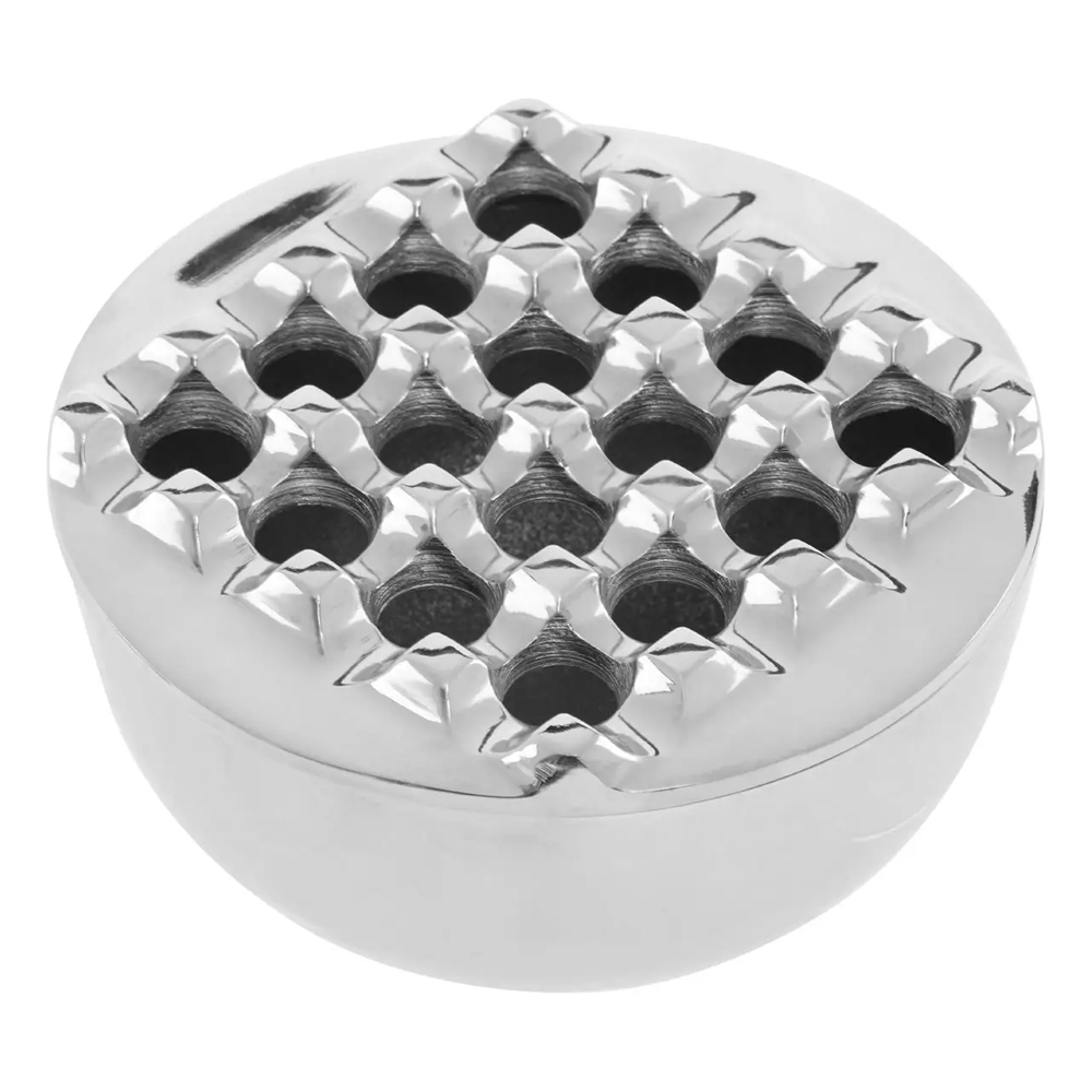 Charlton Aluminium Ashtray In Silver Nickel