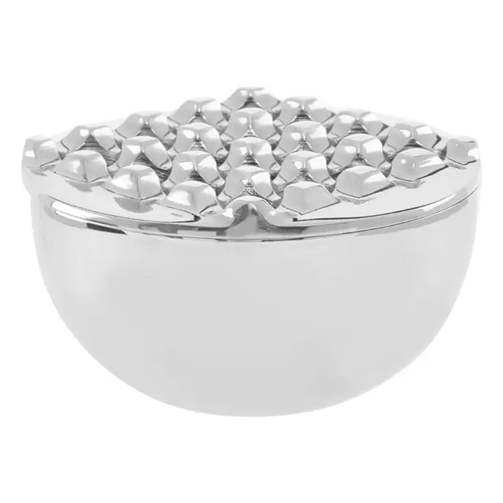 Product photograph of Charlton Aluminium Ashtray In Silver Nickel from Furniture in Fashion