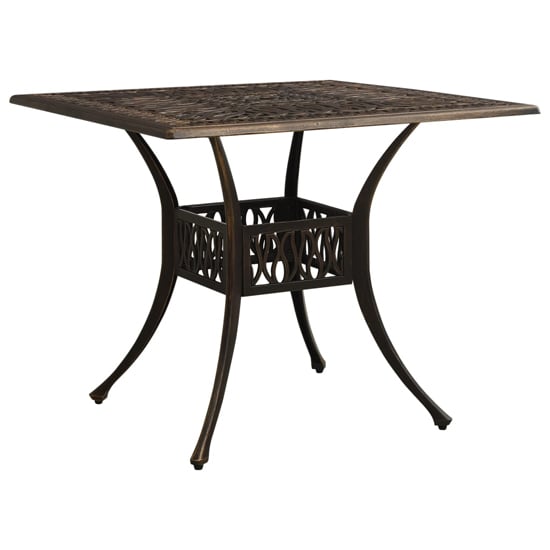 Product photograph of Charlton Aluminium Garden Bistro Table In Bronze from Furniture in Fashion