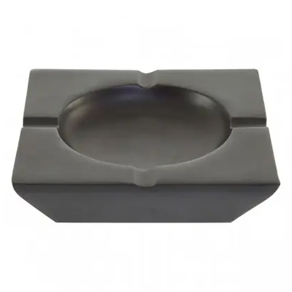Charlton Aluminium Square Ashtray In Matt Black
