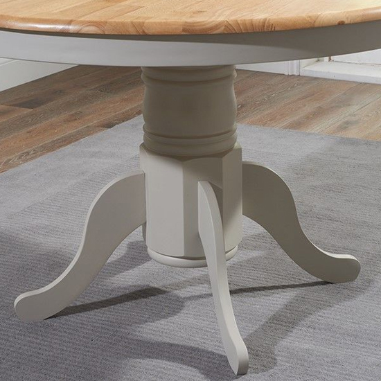 Chartin Round 100cm Wooden Dining Table In Oak And Grey_3