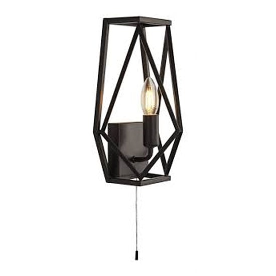 Read more about Chassis 1 lamp wall light in matt black