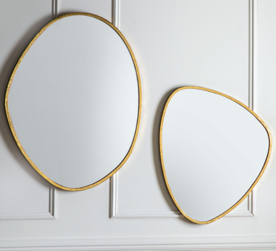 Chattel Large Wall Mirror In Gold Frame