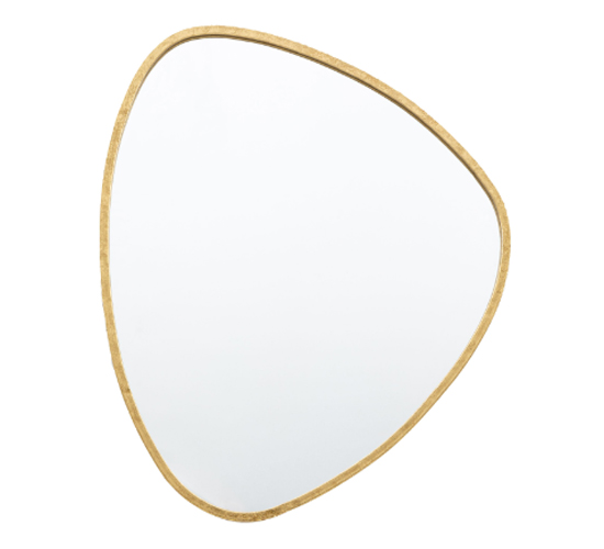 Product photograph of Chattel Small Wall Mirror In Gold Frame from Furniture in Fashion