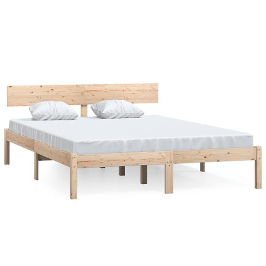 Chavez Solid Pinewood Double Bed In Natural_2