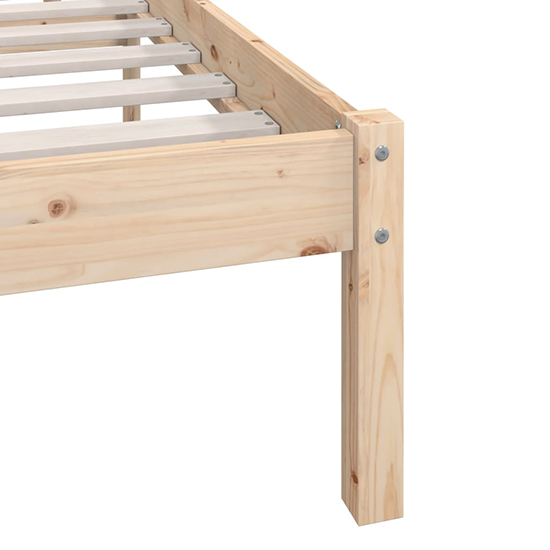 Chavez Solid Pinewood Double Bed In Natural