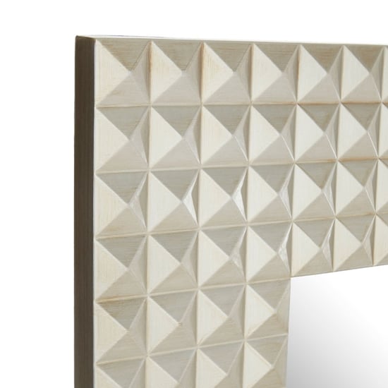 Checklock 3D Geometric Wall Mirror In Champagne