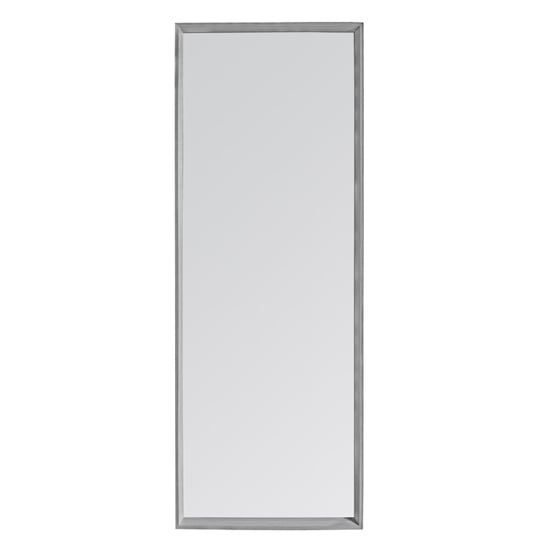 Read more about Chelan leaner floor mirror in grey wooden frame