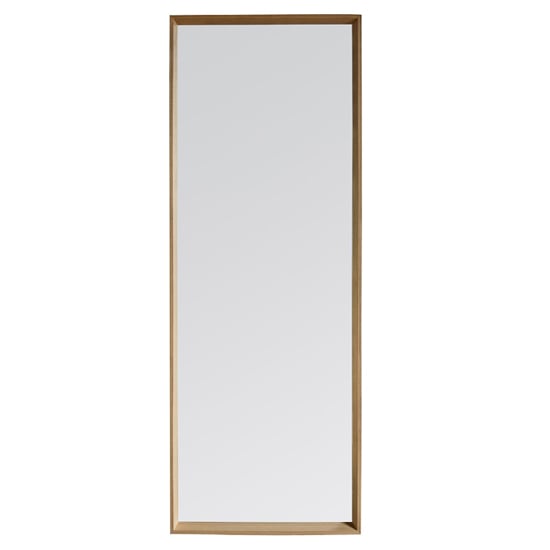 Read more about Chelan leaner floor mirror in oak wooden frame