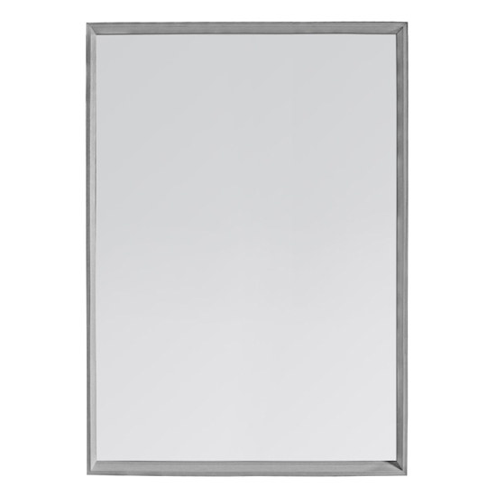 Read more about Chelan rectangular wall mirror in grey wooden frame