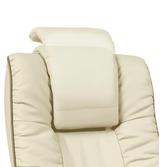 Chelsea Leather Executive Office Chair In Cream With Arms_3