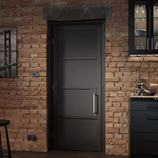 Chelsea Solid 1981mm x 686mm Internal Door In Black