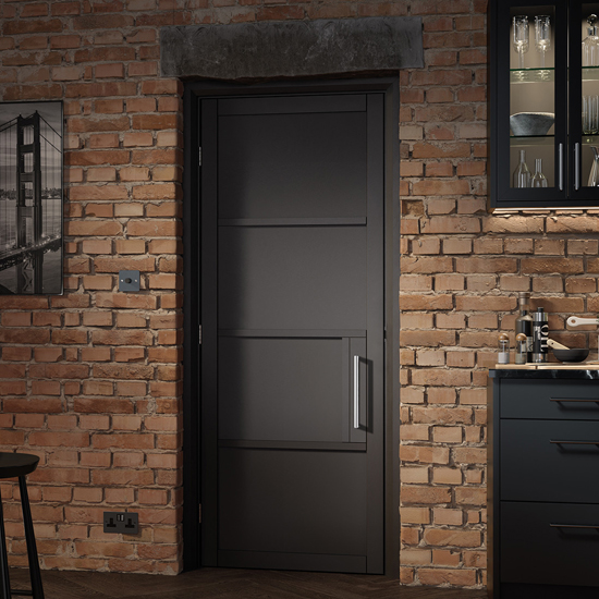 Read more about Chelsea solid 1981mm x 762mm internal door in black