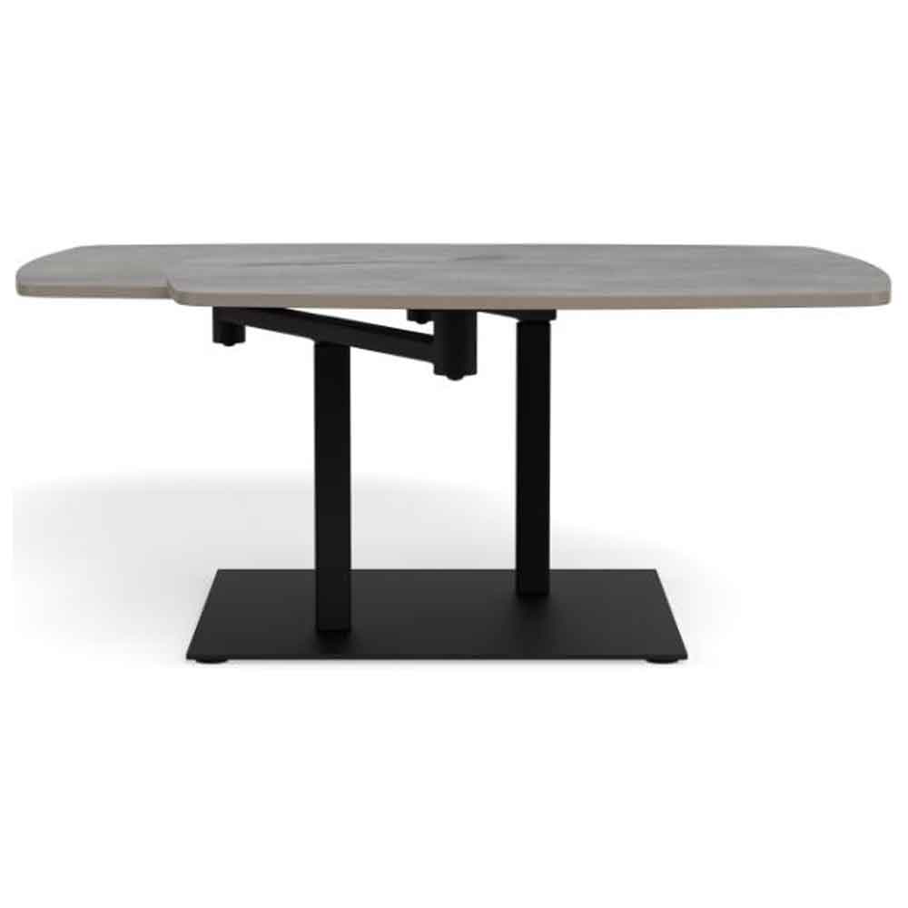 Cheney Ceramic Top Extending Coffee Table - Grey Batis