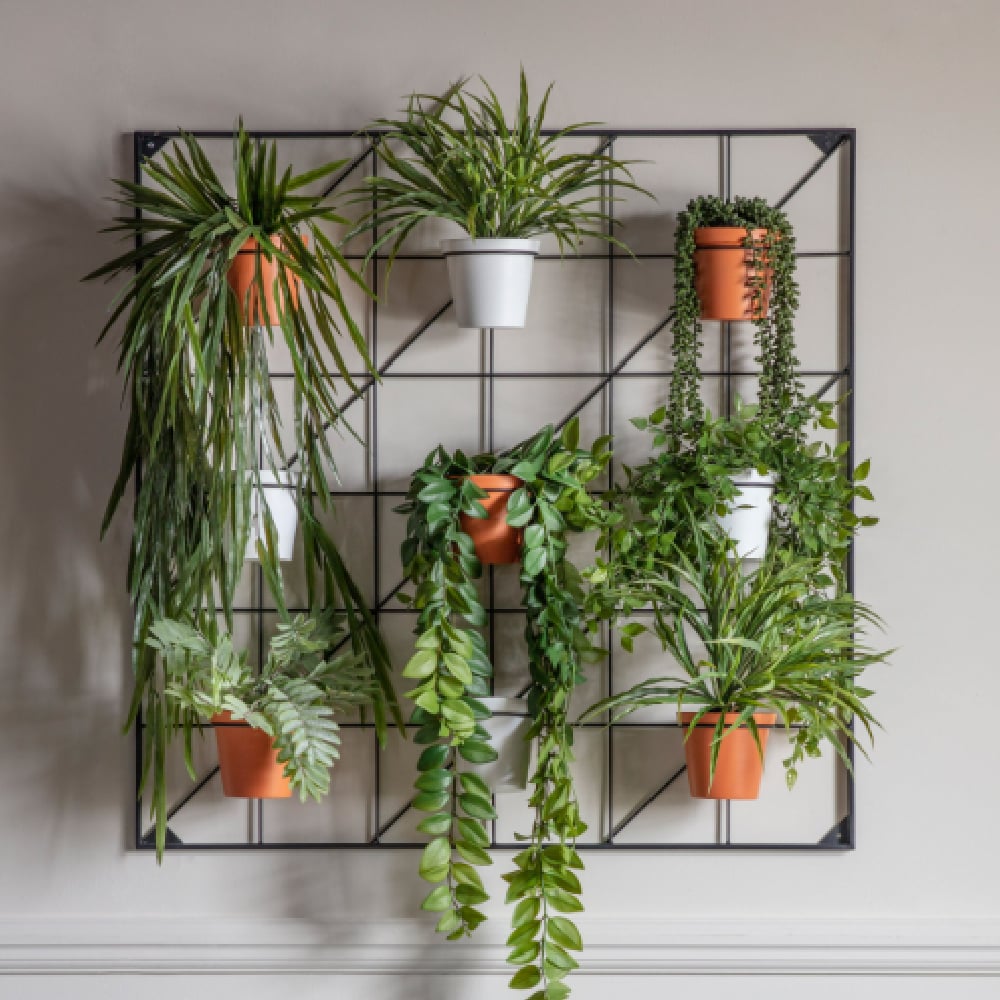 Cherokee Metal Greenery Pots Wall In Terracotta