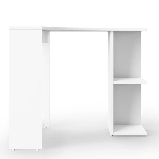 Cleator Wooden Corner Computer Desk In White_3