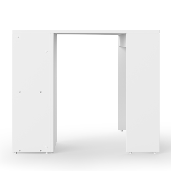 Cleator Wooden Corner Computer Desk In White_5