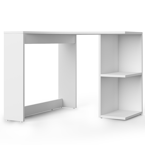Cleator Wooden Corner Computer Desk In White_2